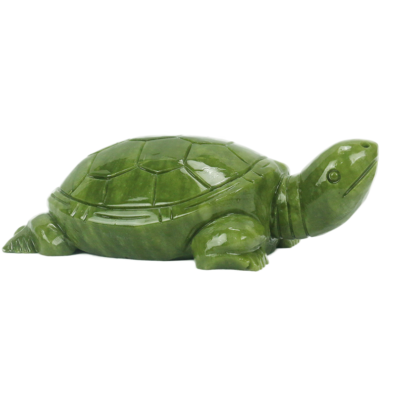 Aquarium Fish Cartoon - Natürliche Jade/Schildkröte Skulptur/Wohndekoration/Feng Shui Ornamente/Aquarium Foyer