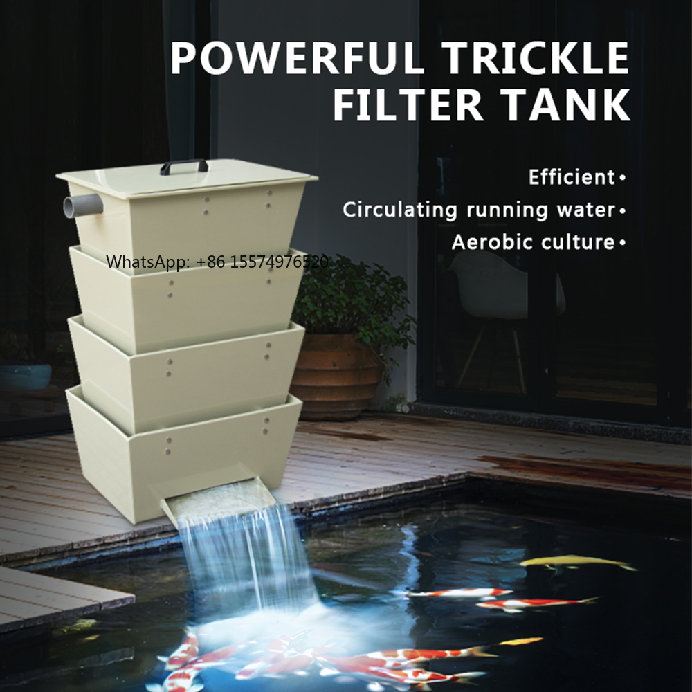 Aquarium Fish Koi - 2026- 2640 Gal/h Garten-Fischteich-Aquarium-Wasserfallfilter 10m³/h Trickle
