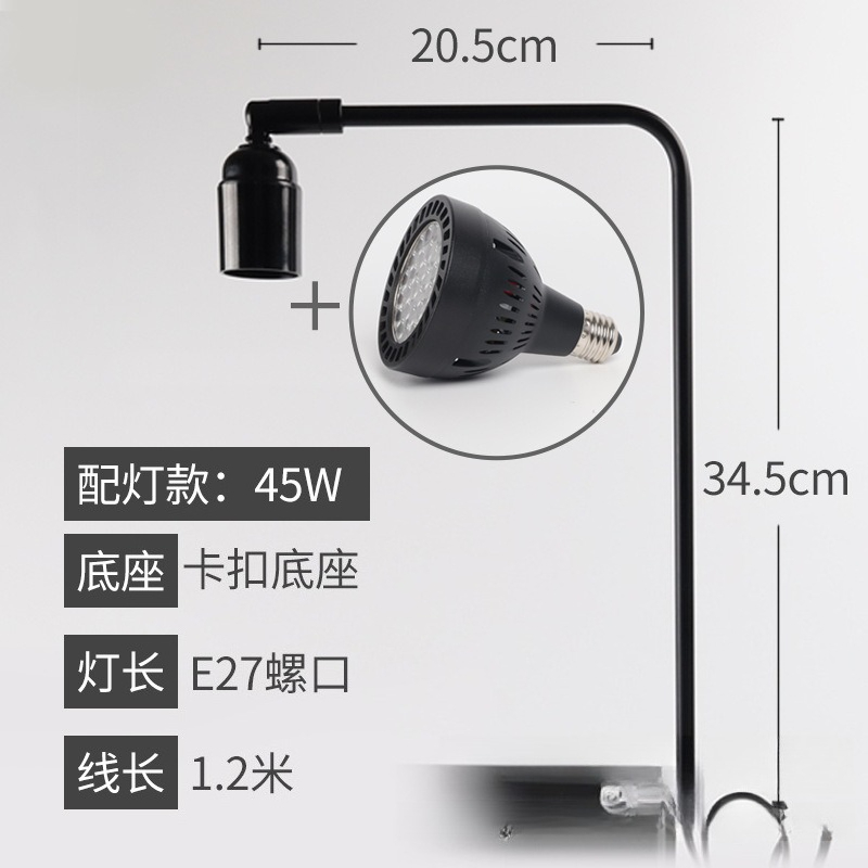 Aquarium Fish Light - LED-Aquariumbeleuchtung mit Ständer, Aquarienpflanzenlampe mit Schraubanschluss,