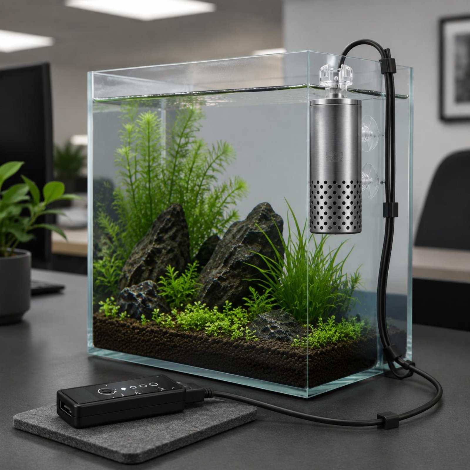 Aquarium Fish Low Maintenance - Elektrischer Oberflächenskimmer Leiser Aquarium-Ölfilmentferner Aquarium-Ölentferner Wartungsarm