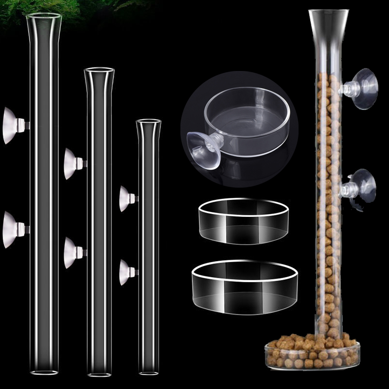 Aquarium Fish Holiday Food - Aquarium Fütterung Rohr Gericht Klar Glas