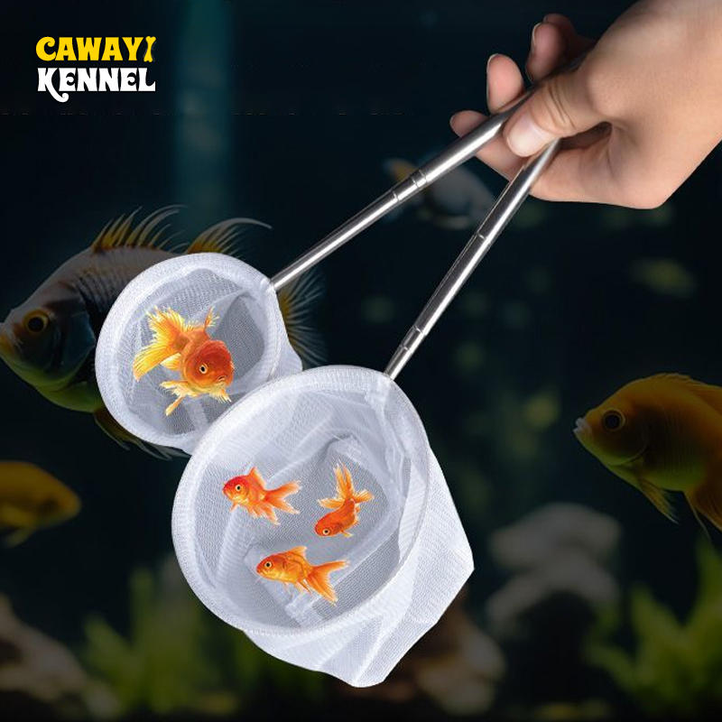 Fish Net Handle - Quadratischer runder Edelstahlgriff, Aquariumnetz, Dip-Netz, Angelausrüstung
