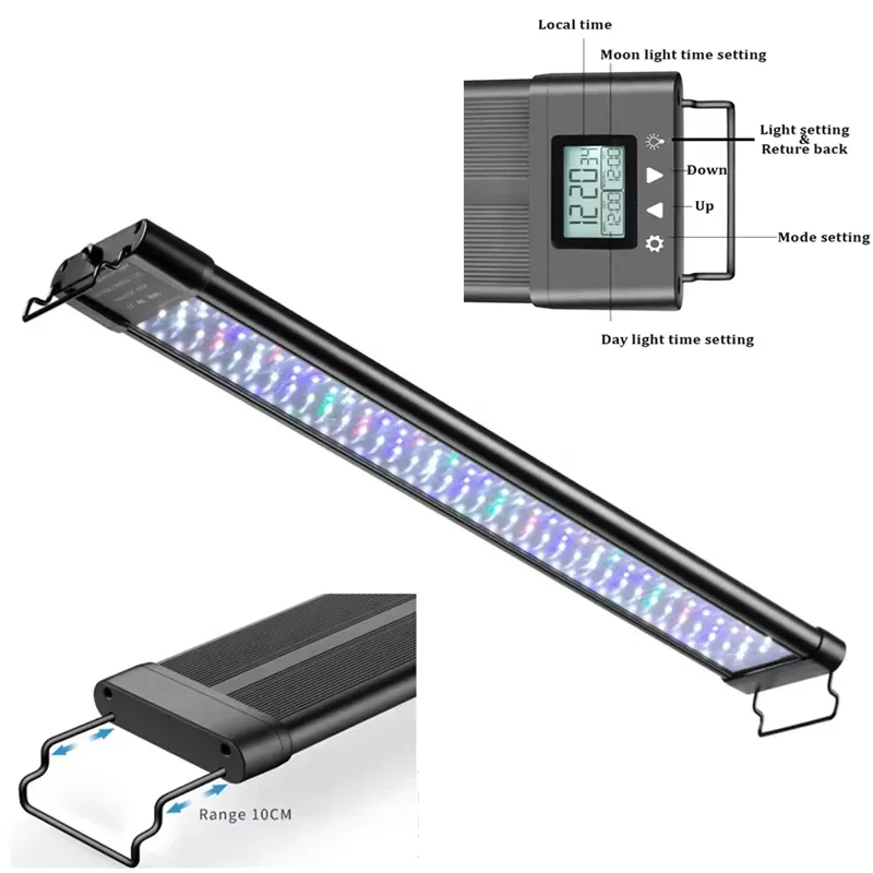 Aquarium Fish Light - LED Programmierbare Aquariumbeleuchtung mit Timer für