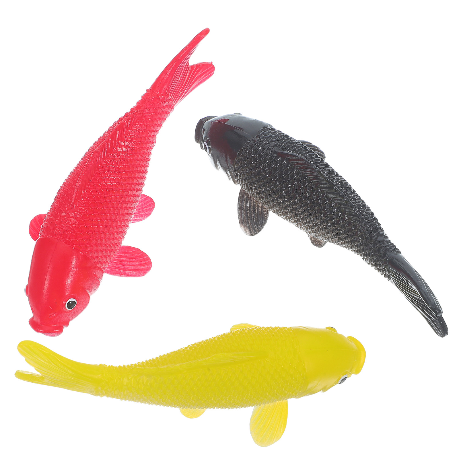 Fish Aquarium Home - 3-teiliges Fisch-Kunsthandwerk-Set, Realistische Plastik-Fischfiguren, Künstliche Aquarium-Dekoration,