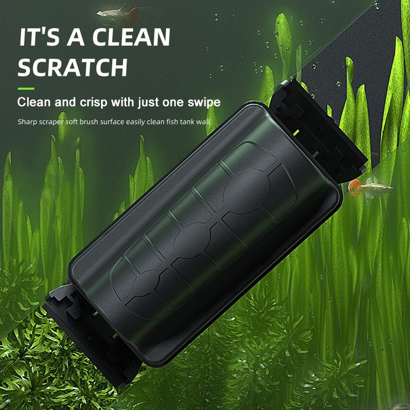 Algae Scraper Blade - Neue Magnetische Aquarium Doppel Schaber Magnetische