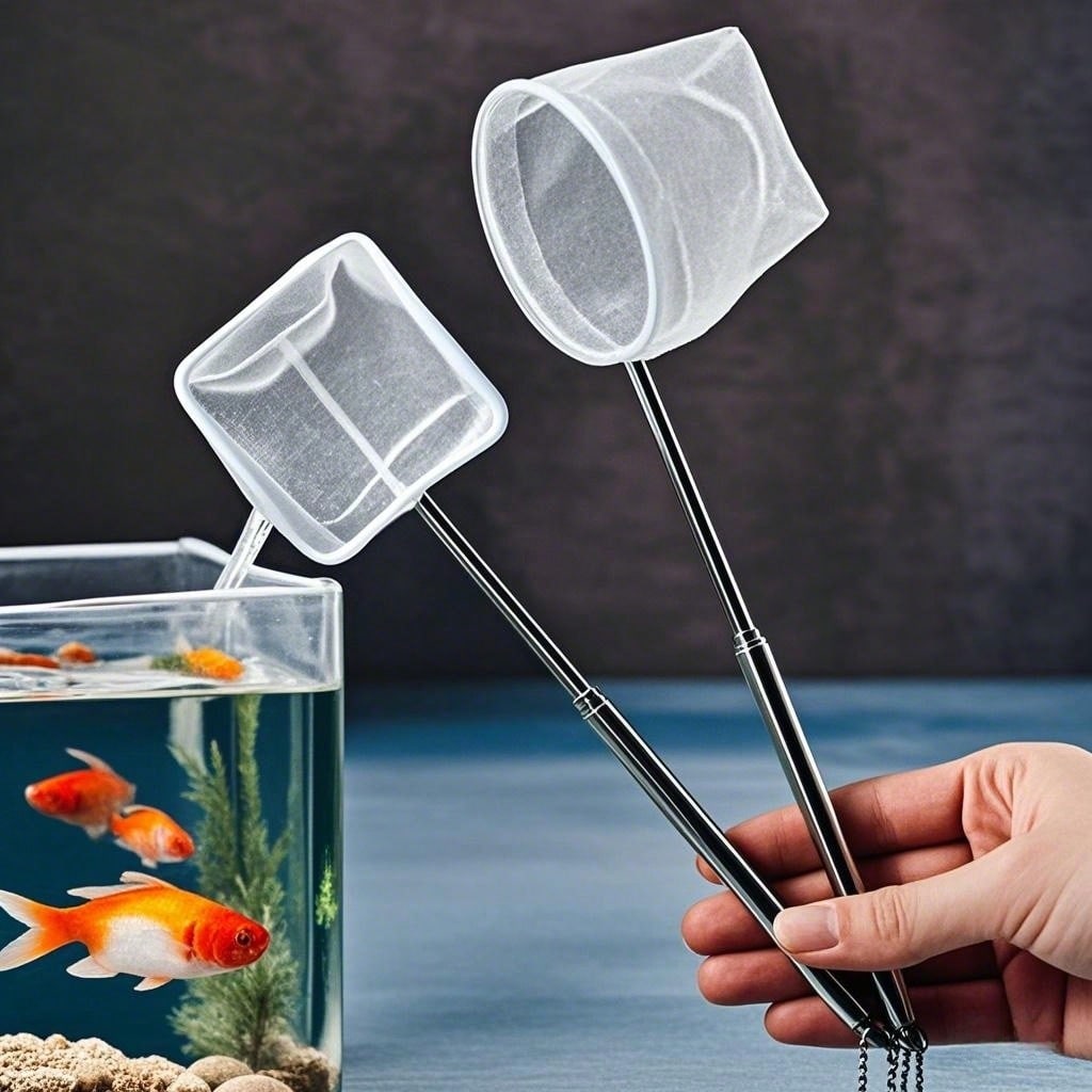 Fish Net Handle - Aquarium-Fischkescher - Ein Einziehbarer Dichtmaschiger Kesser