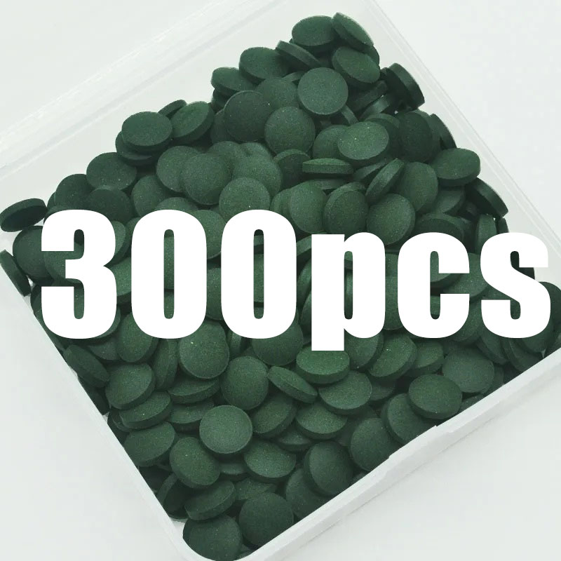 Aquarium Fish Holiday Food - 50–300 Stück hochreine Spirulina-Tabletten, Spirale, Algen,