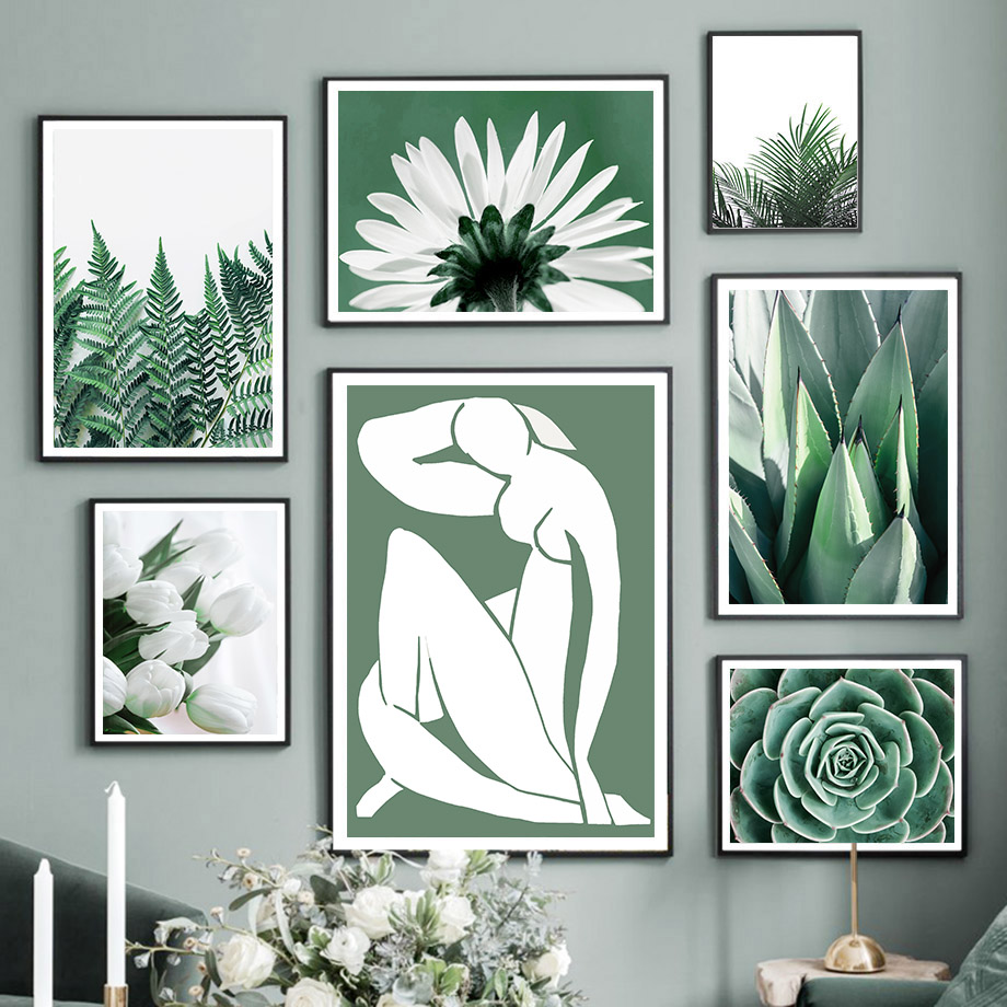 Live Plant Fertilizer - Grünes Matisse-Mädchen, Kaktus, Pflanze, blattige Blume,