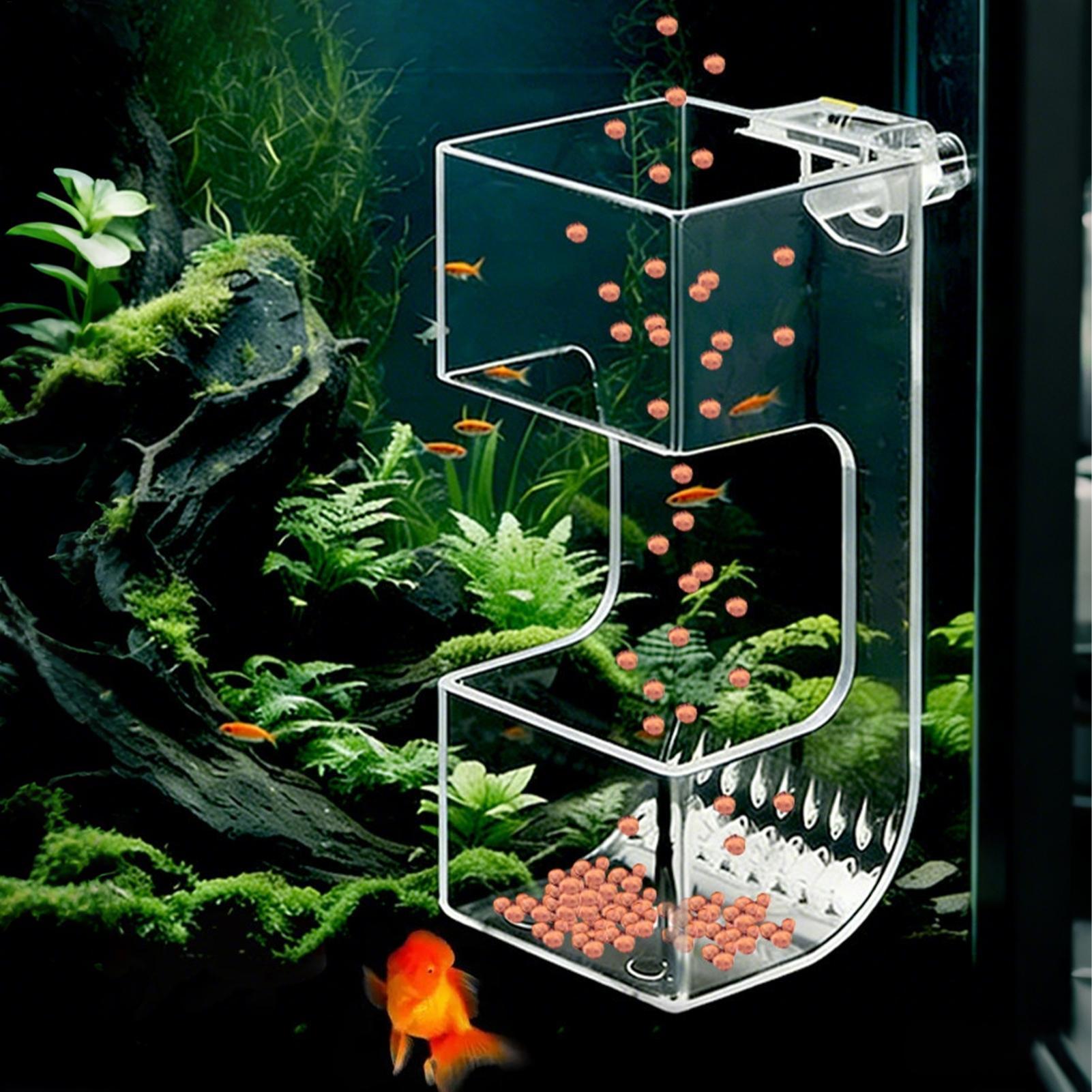 Aquarium Fish Holiday Food - Transparente Futterbox für Aquarienfische – Futterbehälter,