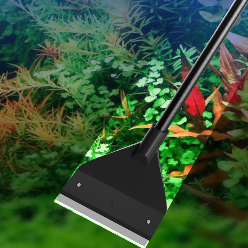 Algae Scraper Blade - Aquarium-Reinigungswerkzeug Flacher Sand-Algenentferner Doppelfunktions-Glas-Algenentfernungsschaber Haushaltsreinigungswerkzeug Aquarium-Zubehör
