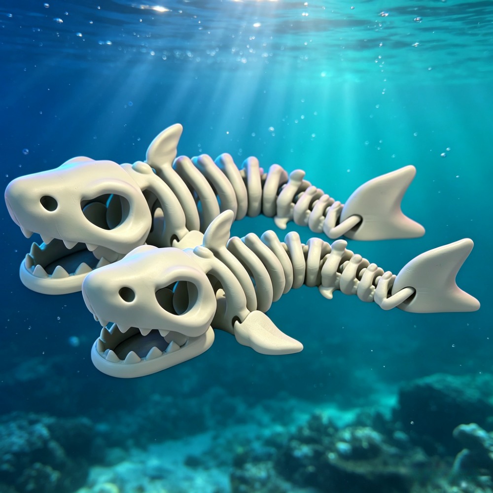 Haifisch-Skelett Aquarium-Deko – Aquarium Fish Cartoon Bewertung und Preis
