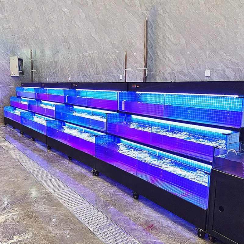 Maßgefertigtes Glas-Meeresfrüc – Aquarium Fish Restaurant Bewertung und Preis
