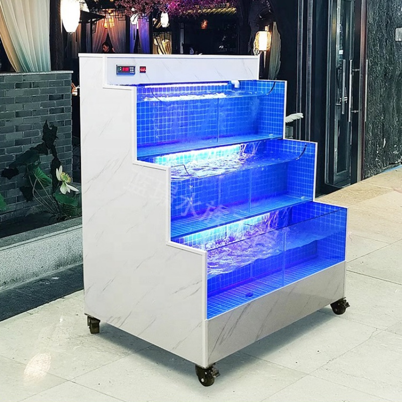 Maßgefertigtes Glas-Meeresfrüc – Aquarium Fish Restaurant Bewertung und Preis