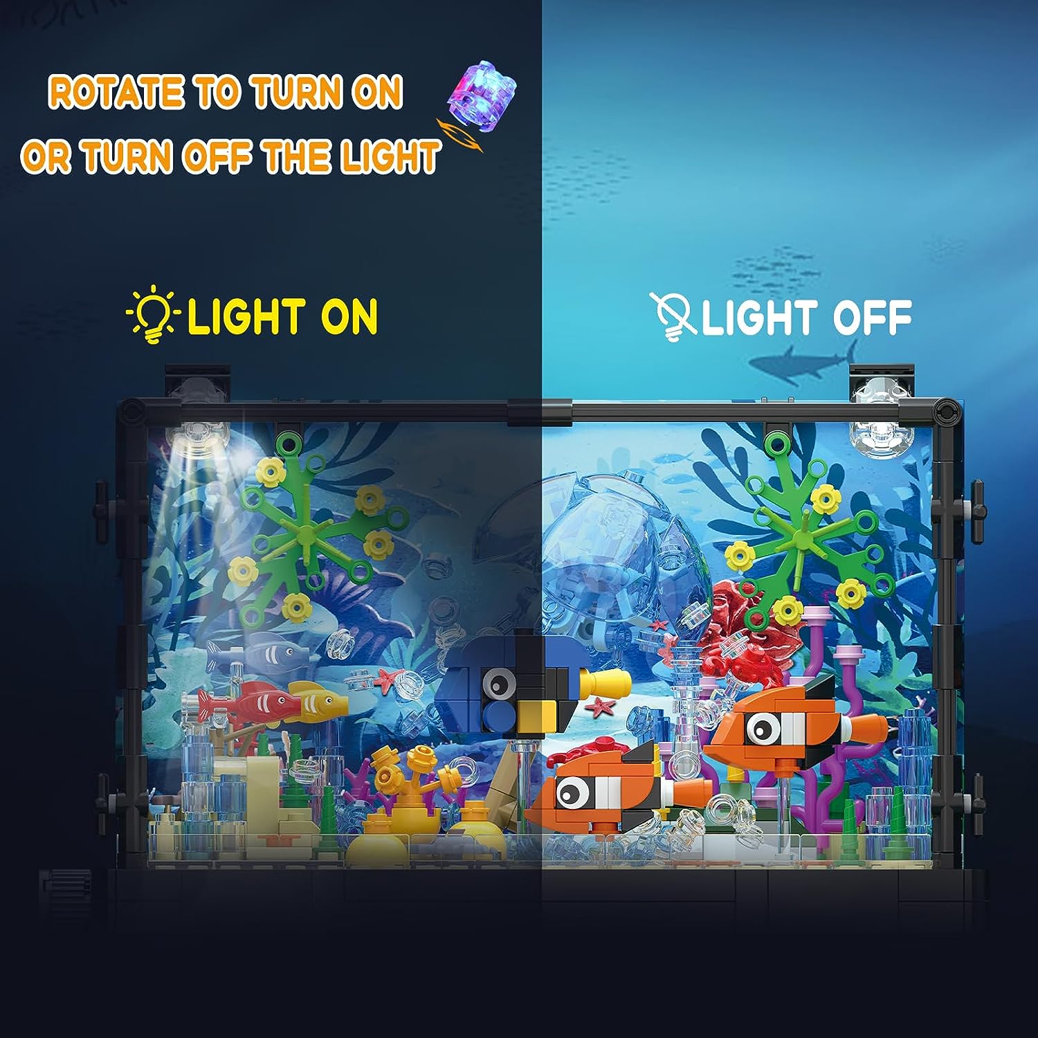MOC Ocean Fish Tank Aquarium B – Aquarium Fish Holiday Food Bewertung und Preis