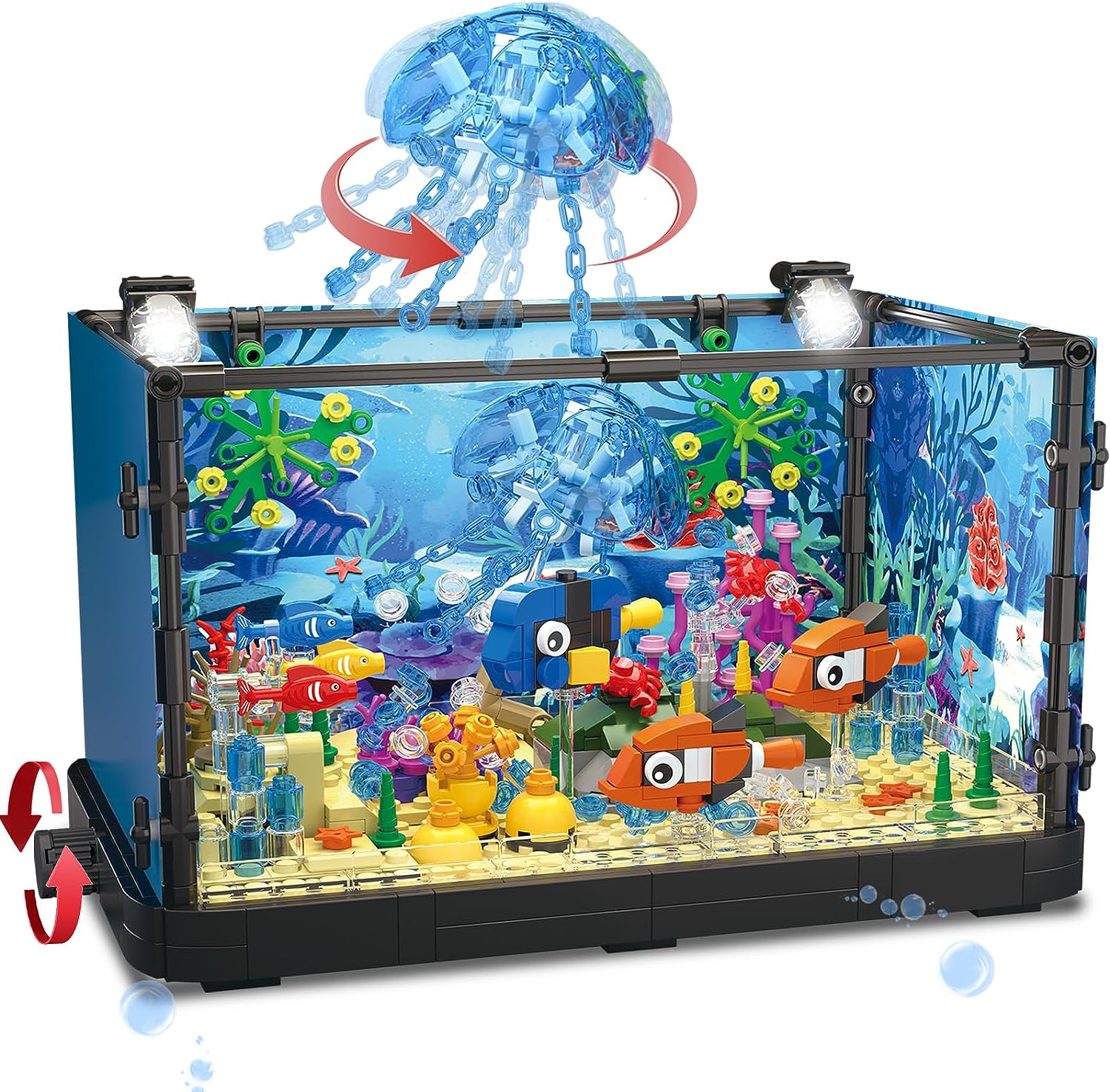 MOC Ocean Fish Tank Aquarium B – Aquarium Fish Holiday Food Bewertung und Preis
