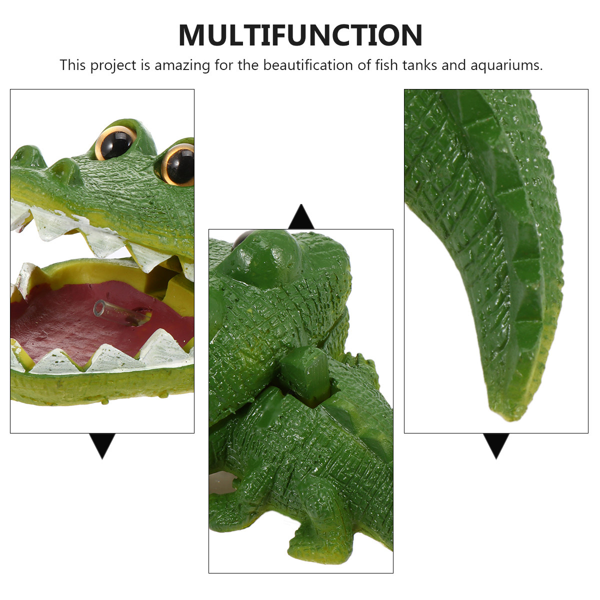 Kreativer Harz-Alligator-Bubbl – Aquarium Fish Alligator Bewertung und Preis