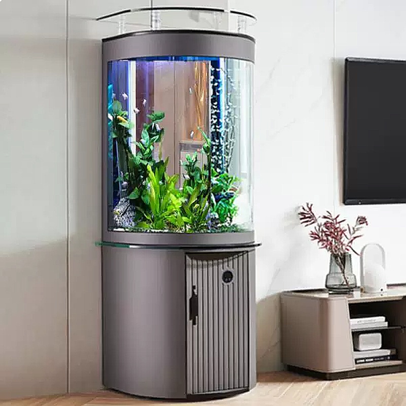 Halbkreisförmiges Glas-Aquariu – Aquarium Fish Low Maintenance Bewertung und Preis