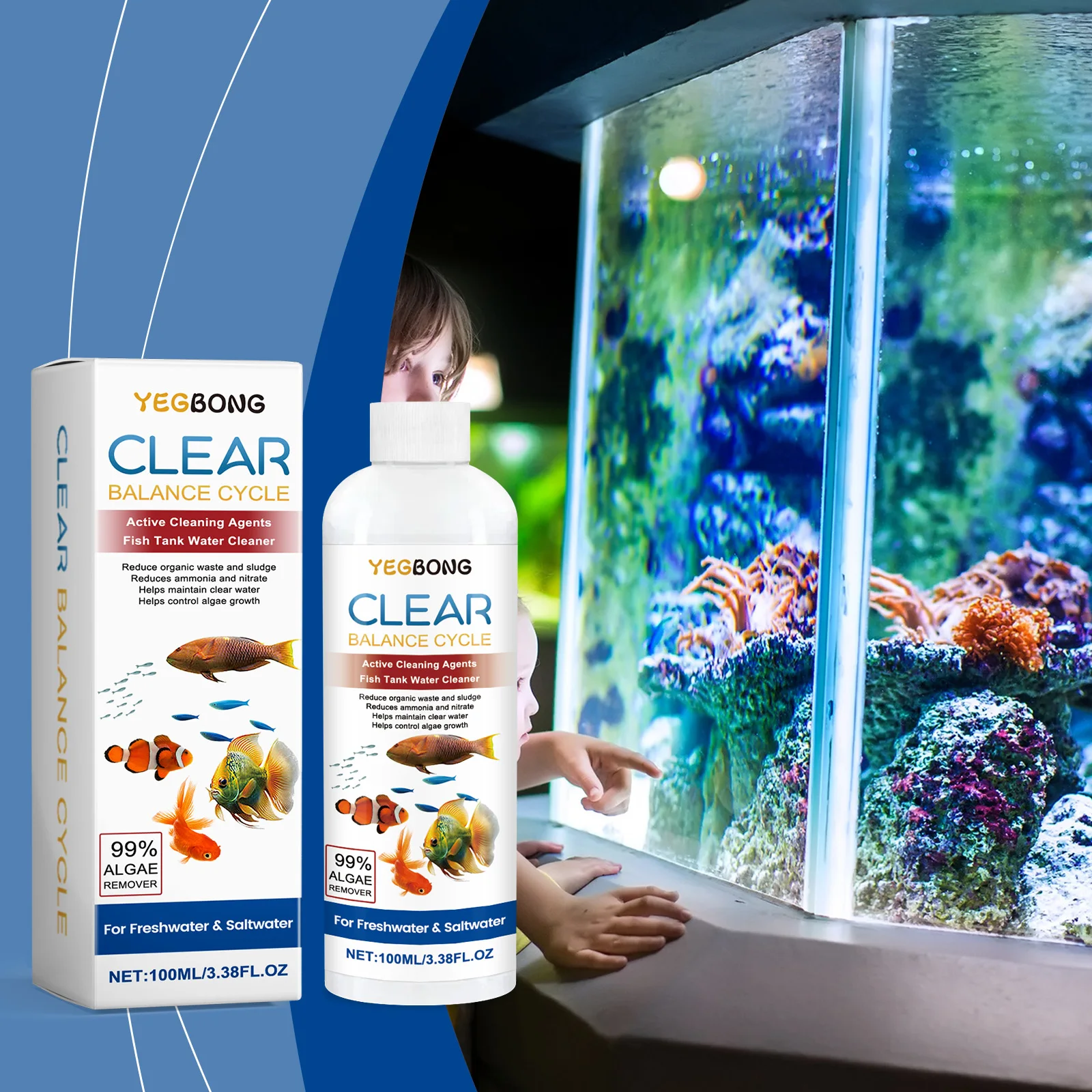 Algenentferner für Aquarien, k – Aquarium Fish Green Bewertung und Preis