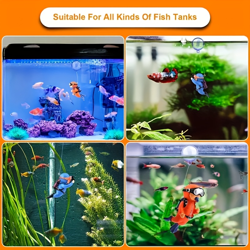 2 Stück lebendige Taucher-Aqua – Aquarium Fish Cartoon Bewertung und Preis