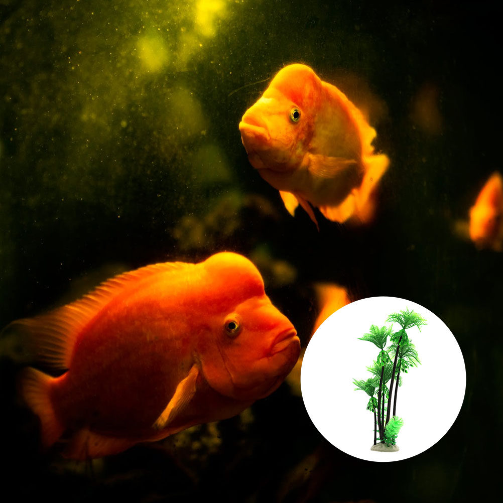 1 Stück Künstlicher Kokosbaum, – Fish Aquarium Home Bewertung und Preis