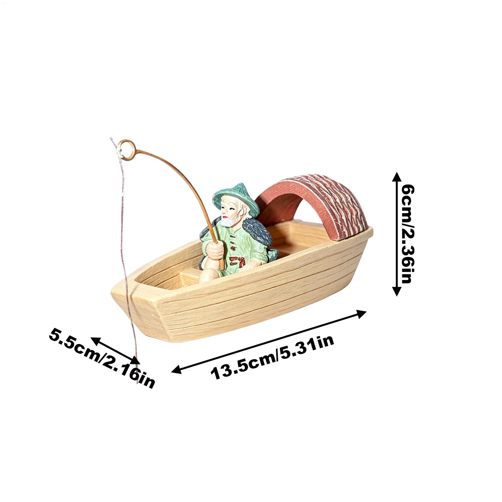 Schwimmende Fischerboot-Dekora – Aquarium Fish Cartoon Bewertung und Preis