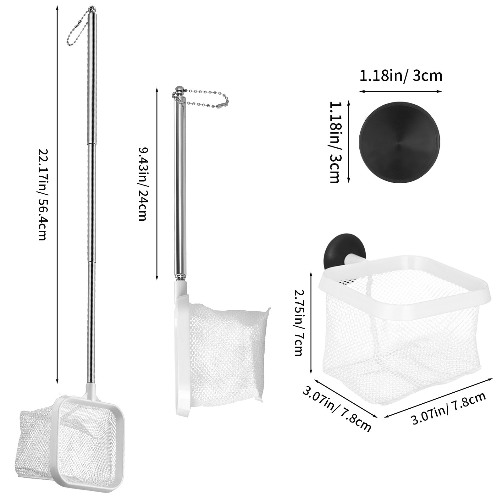 Leichter Teleskop-Fischernetz  – Fish Net Handle Bewertung und Preis
